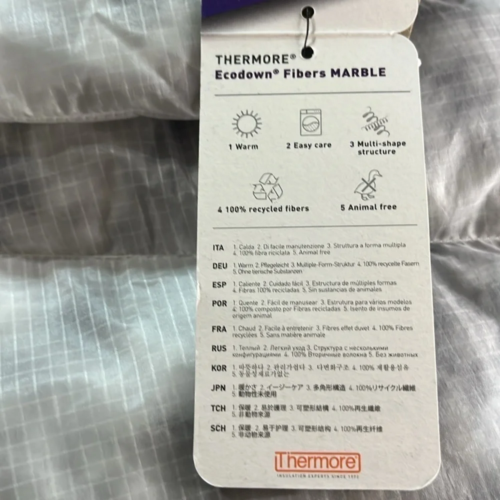 Nike Insulated Thermore Ecodown Fiber Scarf, Marble